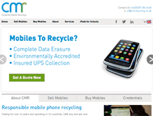 Tablet Screenshot of cmrecycling.co.uk